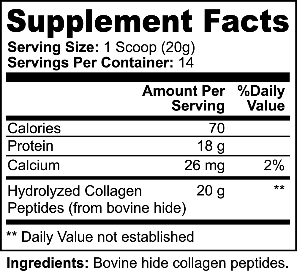 Hydrolyzed Collagen Peptides (grass-fed)